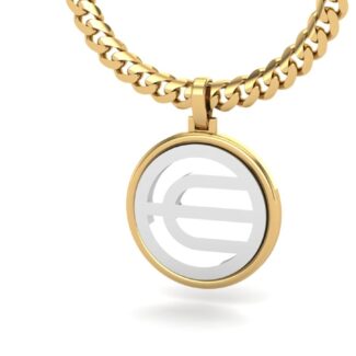 Multicolor Worldcoin WLD Pendant